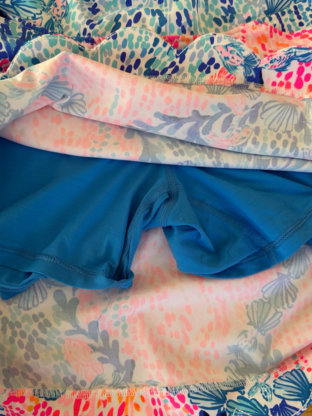 Lilly Pulitzer LUXLETIC Monica Skort Skirt in Sway With Me Size 8 - Picture 3 of 5